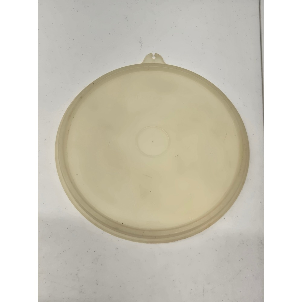 Tupperware Replacement Lid 227-24 Round Seal Sheer White Vintage Kitchenware